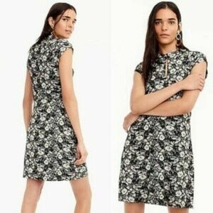 J. Crew Keyhole Floral Print Dress S